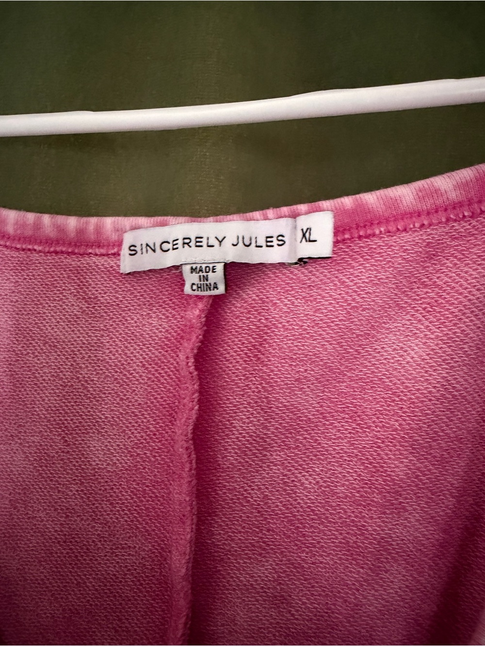 Sincerely Jules Pink Stonewashed Top with Scoop Neck - Picture 2 of 2